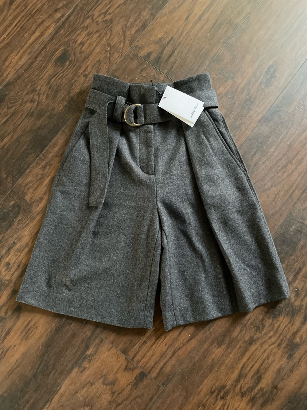 3:1 gray high waisted shorts